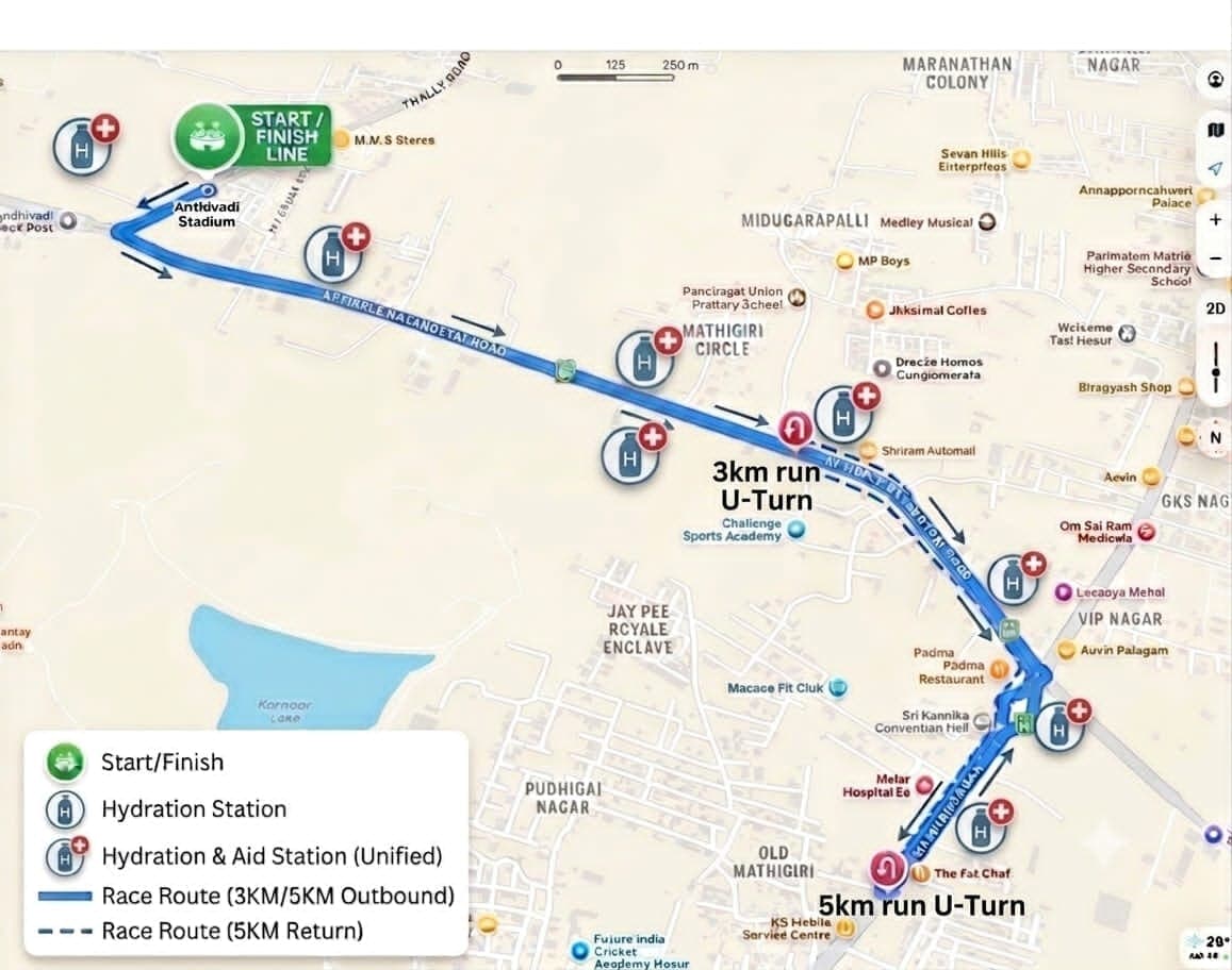 Marathon Route Map
